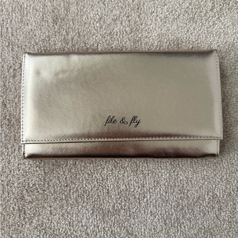 File & Fly Rose Gold Clutch